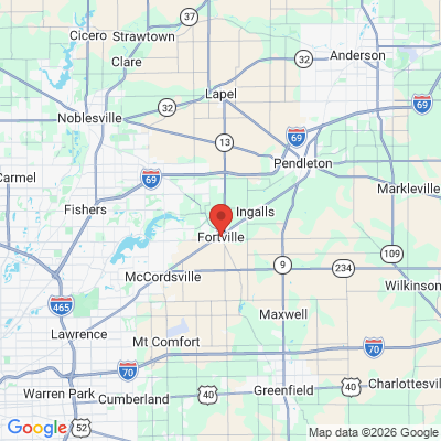 Map to  office in Fortville, IN