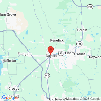 Map to Tanglewood Orthodontics  office in Dayton, TX