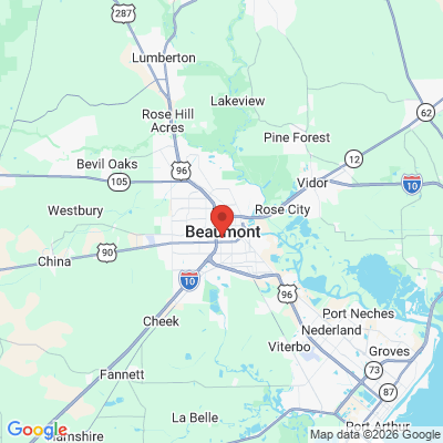 Map to  office in Beaumont, TX