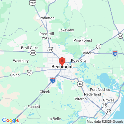 Map to  office in Beaumont, TX
