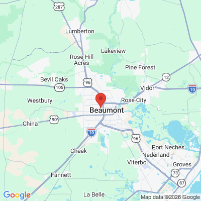 Map to  office in Beaumont, TX