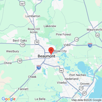 Map to  office in Beaumont, TX