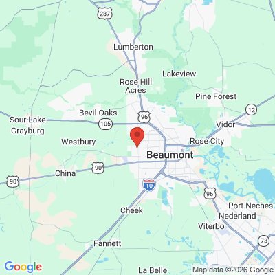 Map to  office in Beaumont, TX