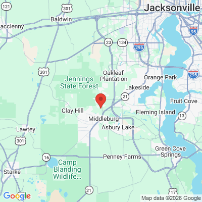 Map to  office in Middleburg, FL