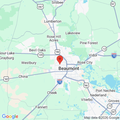 Map to  office in Beaumont, TX