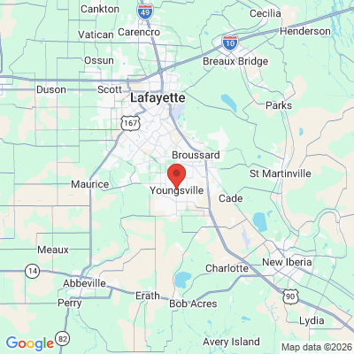 Map to  office in Youngsville, LA