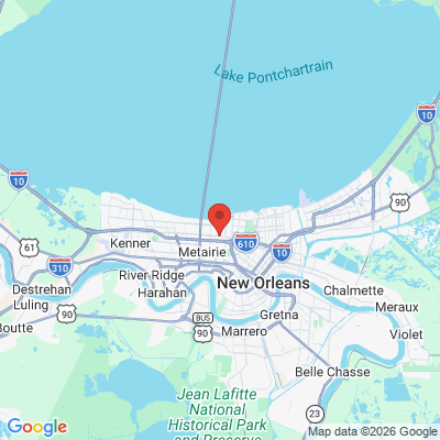 Map to  office in Metairie, LA