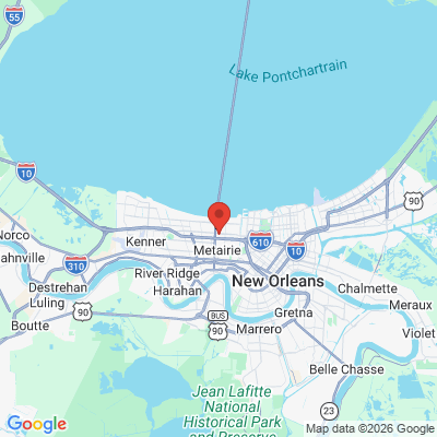Map to  office in Metairie, LA