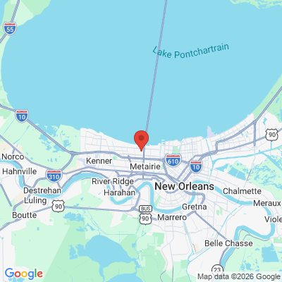 Map to  office in Metairie, LA