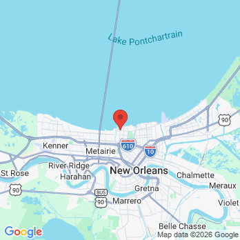 Map to Canatella Dental office in New Orleans, LA