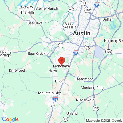 Map to  office in Manchaca, TX