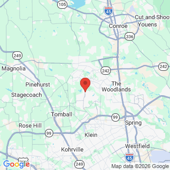 Map to Majestic Dental office in The Woodlands, TX