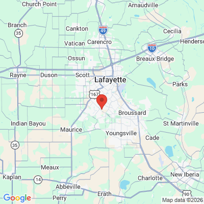Map to  office in Lafayette, LA