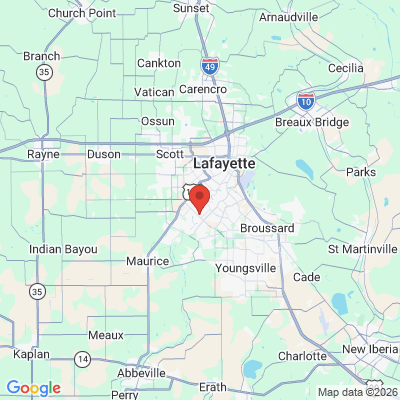 Map to  office in Lafayette, LA