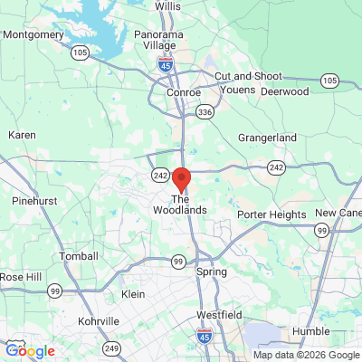 Map to  office in Shenandoah, TX