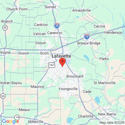 Map to  office in Lafayette, LA