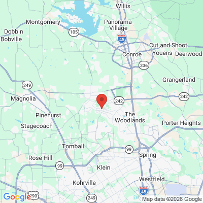 Map to Leah Zils, DDS office in The Woodlands, TX