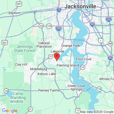 Map to  office in Middleburg, FL