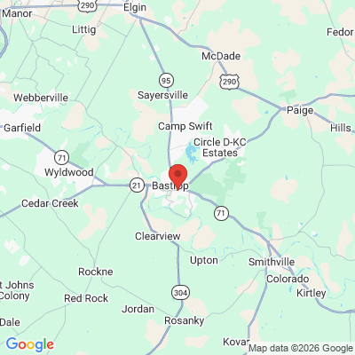 Map to  office in Bastrop, TX