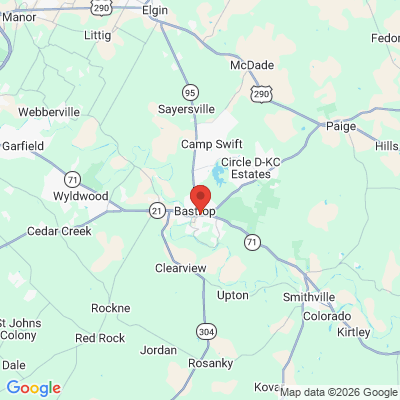 Map to  office in Bastrop, TX