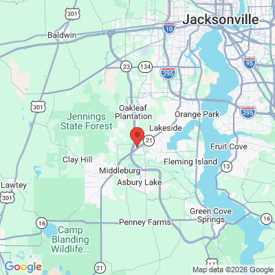Map to  office in Middleburg, FL