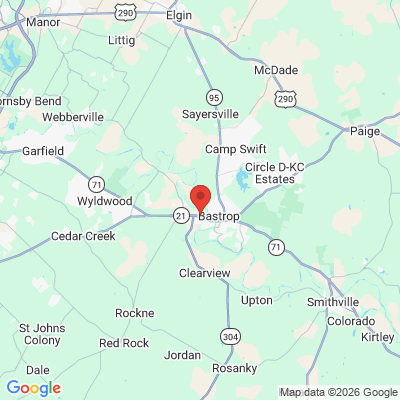 Map to  office in Bastrop, TX