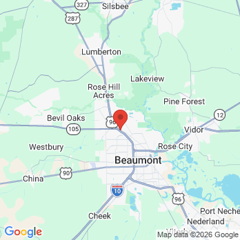 Map to Legacy Dental & Orthodontics office in Beaumont, TX