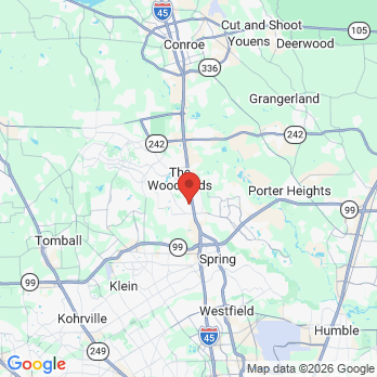 Map to Sagewood Dental Group office in The Woodlands, TX