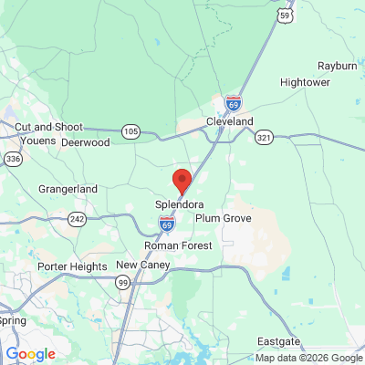 Map to  office in Splendora, TX