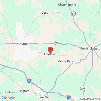 Map to  office in Fredericksbrg, TX