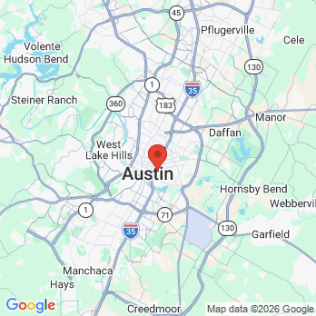 Map to Sunny Days Dental office in Austin, TX