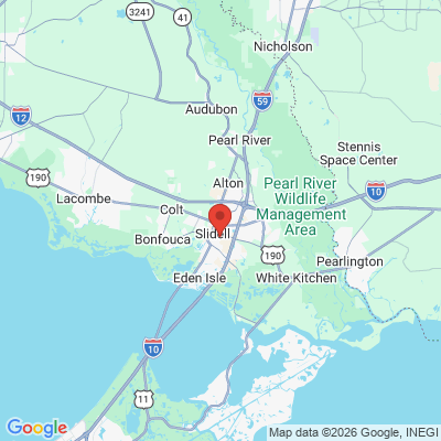 Map to  office in Slidell, LA