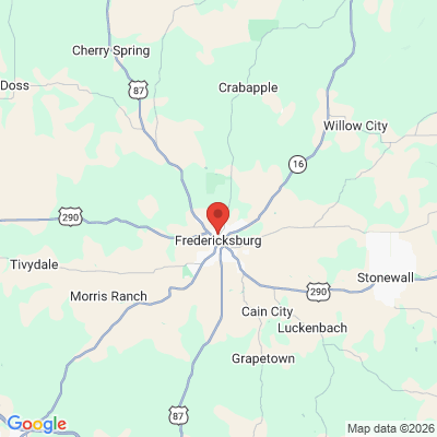 Map to  office in Fredericksburg, TX