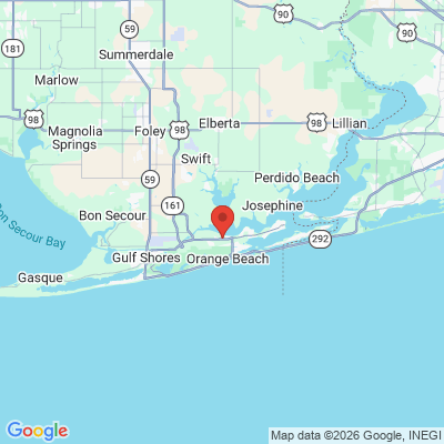 Map to  office in Orange Beach, AL