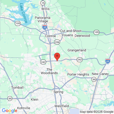 Map to  office in Conroe, TX