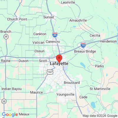 Map to  office in Lafayette, LA