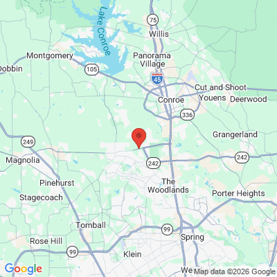 Map to  office in Conroe, TX