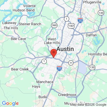 Map to South Austin Dental Associates office in Austin, TX