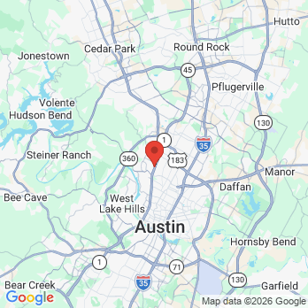 Map to McGuire Endodontics / Dr. Dickson McGuire DDS, MSD office in Austin, TX