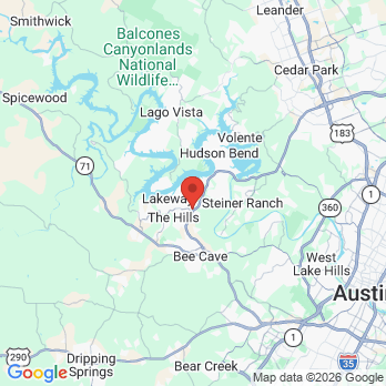 Map to Eaddy Cosmetic and Implant Dentistry office in Lakeway, TX