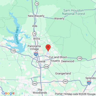 Map to  office in Conroe, TX