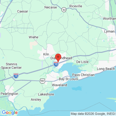Map to  office in Diamondhead, MS