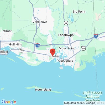 Map to  office in Gautier, MS
