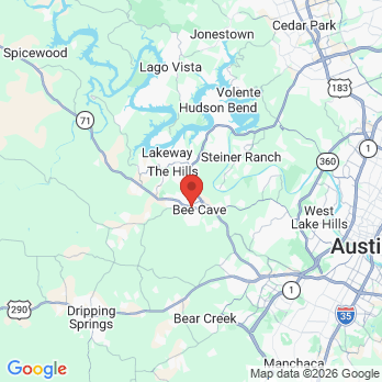 Map to Bee Cave Family Dentistry office in Bee Cave, TX
