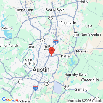 Map to Cedar Valley Dental office in Austin, TX