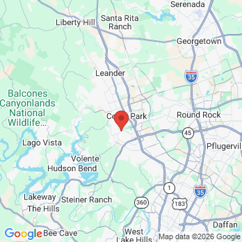 Map to Aviva Dental Care office in Cedar Park, TX