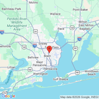 Map to  office in Pensacola, FL