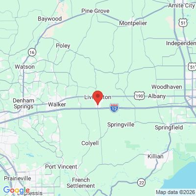Map to  office in Livingston, LA