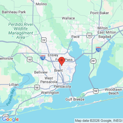 Map to  office in Pensacola, FL