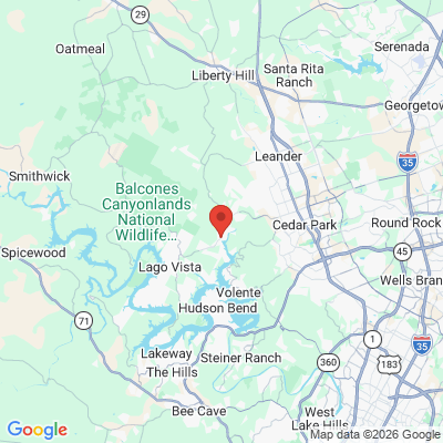 Map to  office in Jonestown, TX